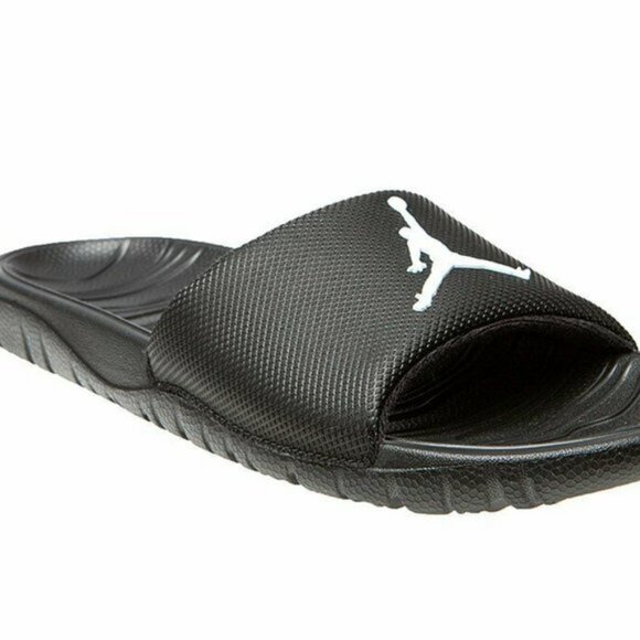 Nike Air Jordan AJ Break Slides Sandals Black / White AR6374-010 - Picture 3 of 7